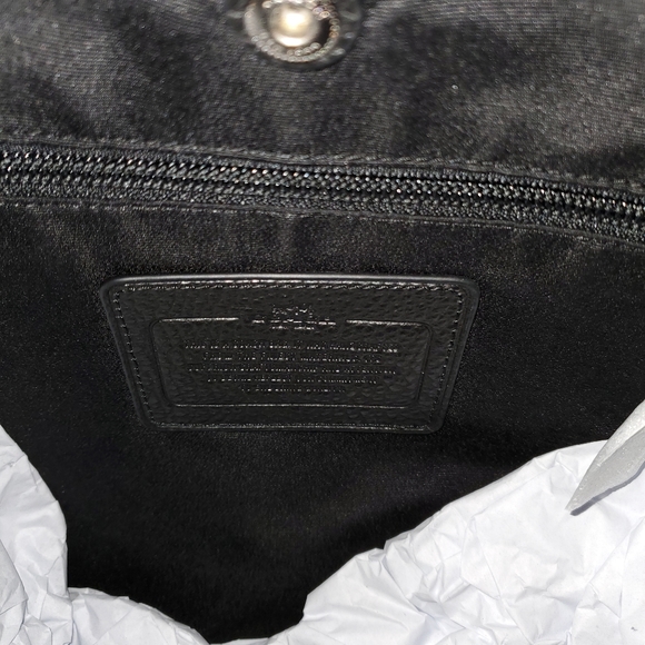 Coach Mens' Refined Pebbled Leather Backpack - Picture 6 of 6